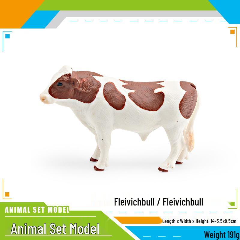 Cross-Border Farm Animal Models: Holstein & Jersey Cow Ornaments for Children s Learning
