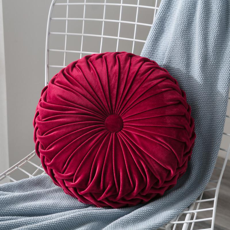 Fløyelspute Myk dekorativ solid rund sittepute for hjemmeinnredning Sofa Sofa Stol Soverom Gulv Innflyttingsgave