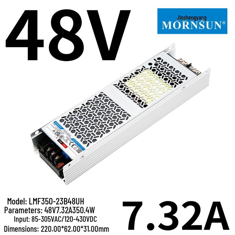 Ultra-Narrow Semi-Encapsulated 350W Long Strip Power Supply (LMF350-23B24UH) - Multi-Voltage 12V/24V/5V/15V/36V/48V