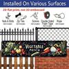 2D Flat, 1pc Metal Sign Labeled 'VEGETABLE PATCH' Measuring 15.7×3.94inch, Featuring UV Printed Wall Art. It's Perfect for Decorating Homes, Bars