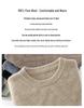 Men's Thick Wool Knit Sweater - Autumn/Winter, Round Neck, Solid Color, Loose Fit, Business Casual.