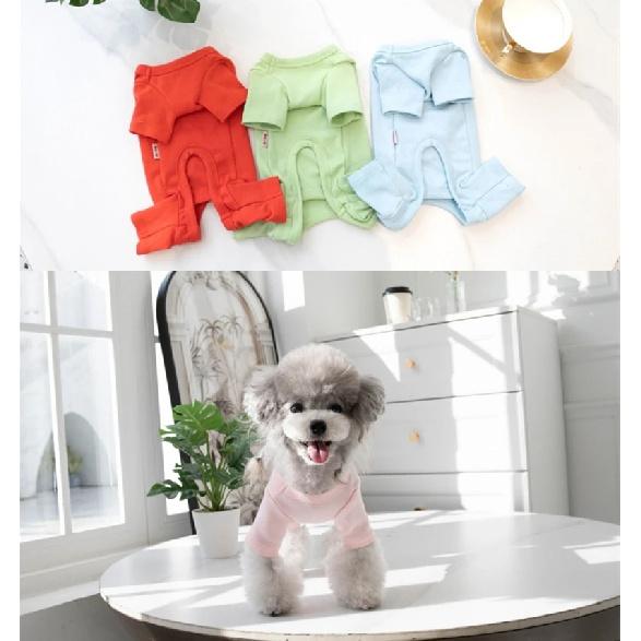 Cotton Dog Pajamas Jumpsuit Boy Girl Dog Clothes Poodle Schnauzer Pomeranian Bichon YorkieSmall Dog Clothing Pet Apparel Winter