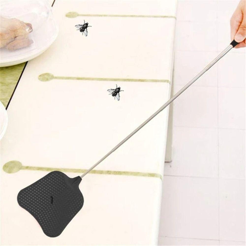 Telescopic Fly Swatter Stainless Steel Flies Trap Home Kitchen Tool Fly Killer Pest Control