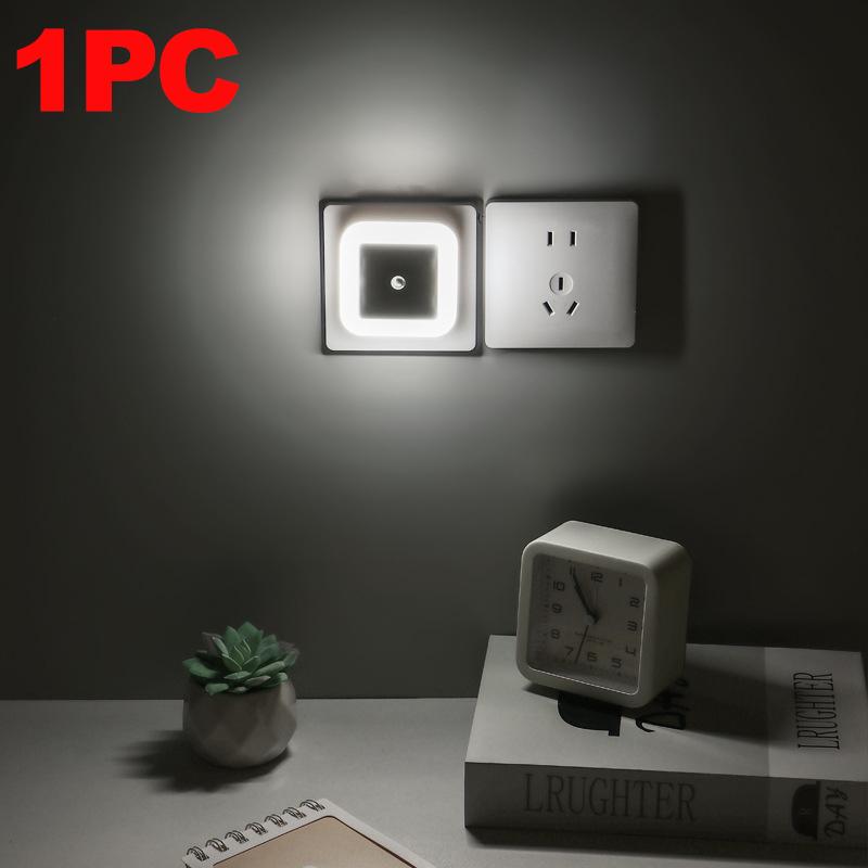 1/4/8pcs LED Night Light,Plug in Night Lamp,Dimmable Indoor Lighting,Decorative Wall Light for Corridor,Cabinet,Toilet,Kids Room