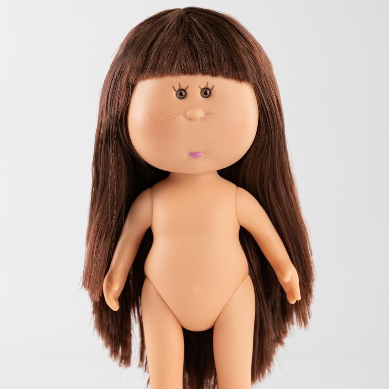 24cm Girls Toy Curly Hair Bean Eye Vinyl Doll Dress Up Dark Skin Mia Potato Dolls Movable Action Figure Body Children Gift Poseable Articulated Scale