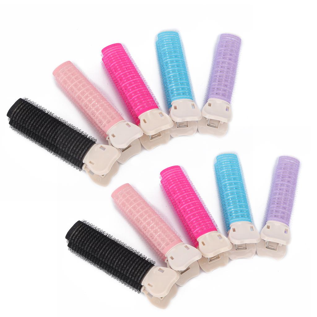 10Pcs Hair Clip Curler Washable Reusable Portable Hair Root Clips for Girl Hair Styling