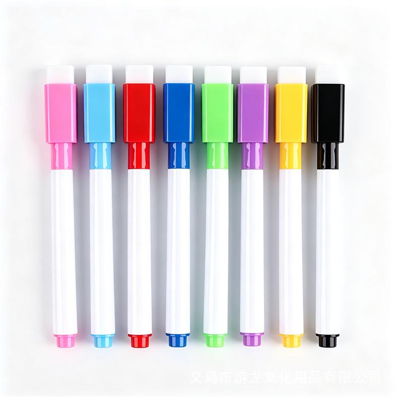 Erasable Children’s Colored Whiteboard Markers, Graffiti & Writing Pens, Water-Based, Multi-Purpose, Non-Magnetic Painting Pens.