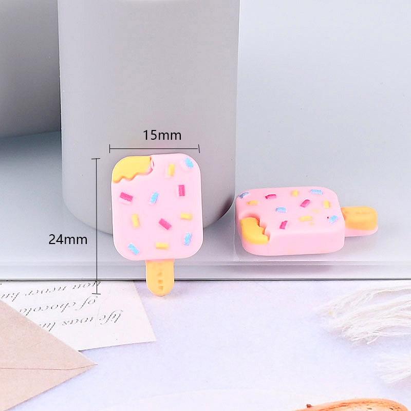 10 sztuk Kawaii mieszane sztuczne ciasteczka ciastka ozdoby DIY spinka do włosów biżuteria rzemiosło żywiczne obudowa telefonu akcesoria dekoracyjne-&-*-&&-