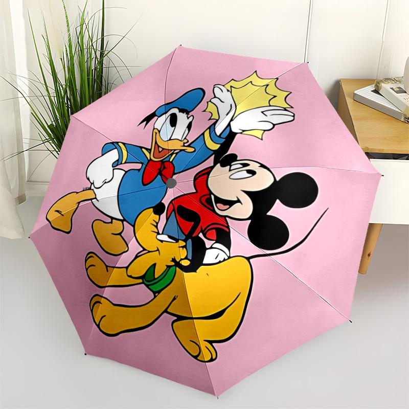

1pc Mickey Automatic Cute Umbrella 8-Bone Design Compact Gear for Outdoor Travel, Perfect Holiday Gift yy251230015