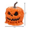 Home Festival Fun Style Flower Pot Decoration Storage Jar,Halloween American Horror Pumpkin Head Candy Jar, Resin Craft Ornament