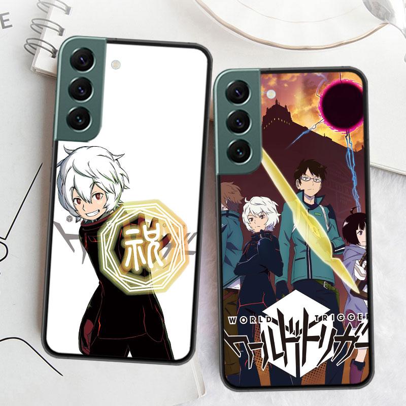 World Trigger Kuga Yuma Etui na telefon Samsung A02 A03 A03S A04 A04S Galaxy A55 A35 A25 A15 S10 Lite A9 A8 A7 A6 Plus A90 A80 Co