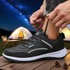 Thin Breathable Women Sneakers PU Leather Climbing Footwear Male Outdoor Light Soft Rubber Sole Jogging Trekking Walking Sneaker