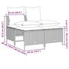 VidaXL Garden Lounge Set with Cushions 4 Pcs Beige Wicker, Outdoor Sofa Set, Garden Lounge, Set 368383