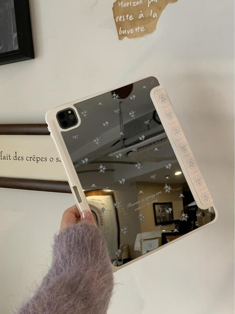 Three-Fold Floral Bow iPad Pro 2021 & iPad Mini 6 Tablet Case