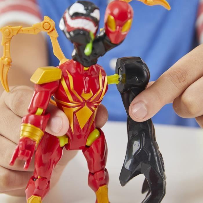 MixMashers Iron Spider Deluxe, Figurine 12 Cm Personnalisable À Mélanger Et Combiner Avec Accessoires, Marvel, Dès 4 Ans