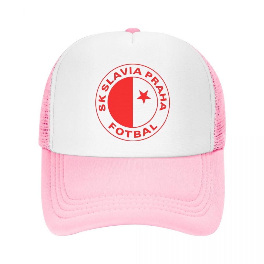 SK Slavia Praha Outdoorová sportovní čepice Baseballová čepice Unisex Dámská nastavitelná čepice Módní letní čepice
