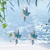 Hummingbird Daisy Pendant Necklace Earring Pendant Set Fashion Exquisite Elegance Daily Versatile Set