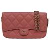 CHANEL AP2096 Pink Matte Caviar Skin Flap Phone Case Shoulder bag pinkUsed