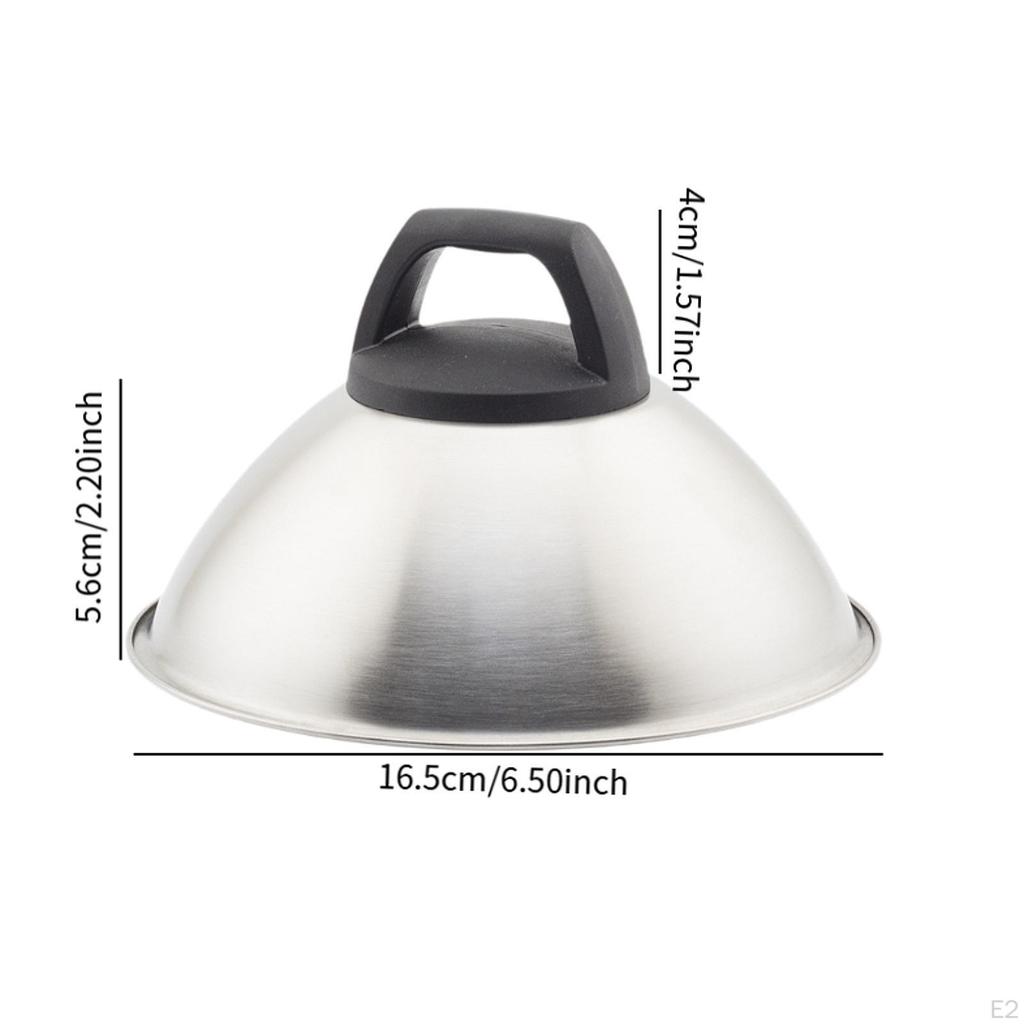 Kryt na burger sýrový tavící kupole nerezový pro dušení pro vnitřní i venkovní použití