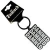 The Damned Stacked Logo Keyring