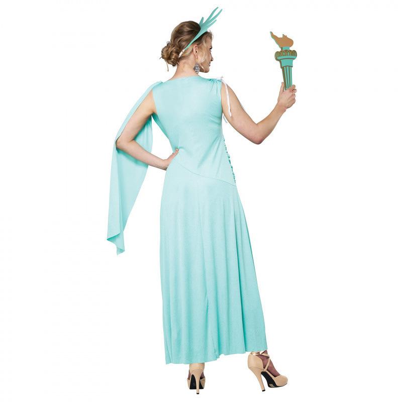 Halloween Free Muse Dress Up Costume Stage Show Costume Festival Party Long Dress Show Dress Costume