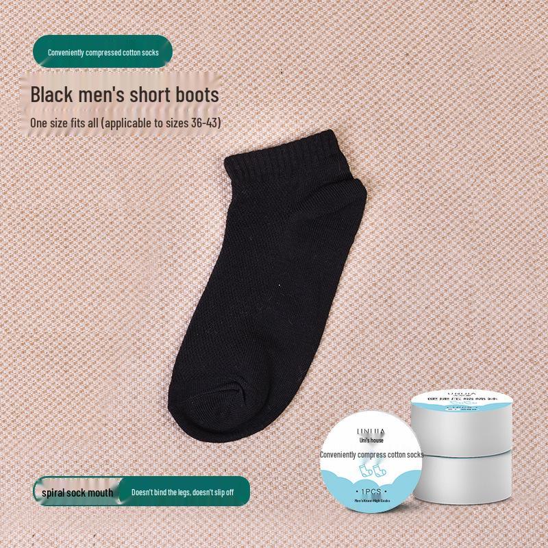 Unisex Summer Low-Cut Compression Socks: Breathable, Anti-Slip, Disposable (6 Pairs, White)