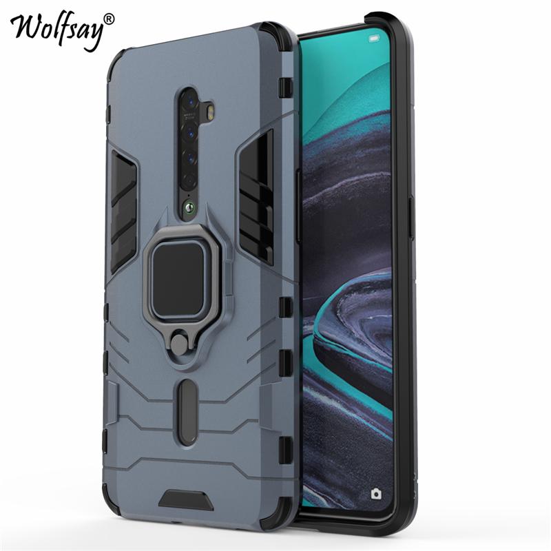 For Oppo Reno 2 Case Reno 4 5 6 4Z 7Z 5G Armor Magnetic Suction Stand Full Edge Cover For Oppo Reno 2 Cover Case For Oppo Reno 2