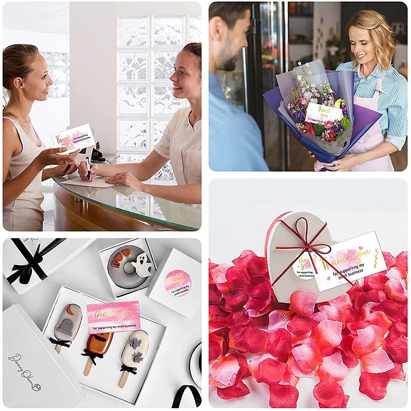 1 Set 2 /1.5 Inch Thank You Seal Sticker Commercial Use Gift Box Envelope Decor Sticker Wedding Party Sticker Invitation Label