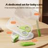 Baby Nail Kit 4 In1 Newborn Safety Nail Clippers Tweezer Kids Manicure Pedicure Set With Case Portable Baby Care Utensils
