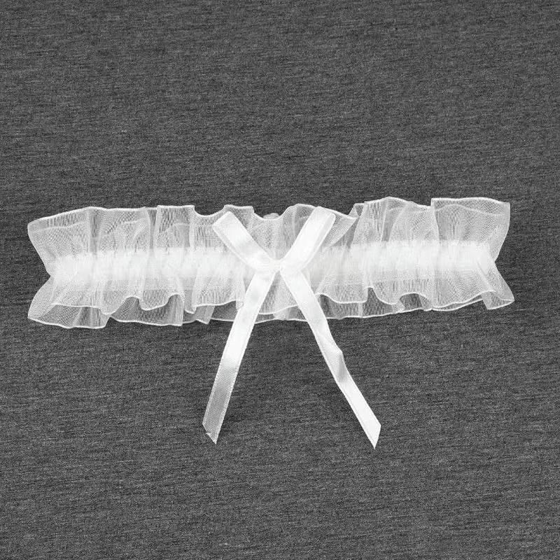 Women Sexy Bow Lace Leg Ring Lingerie Floral Garters Belt Bowknot Loop Wedding Bridal Cosplay Lolita Girl Stocking Suspender