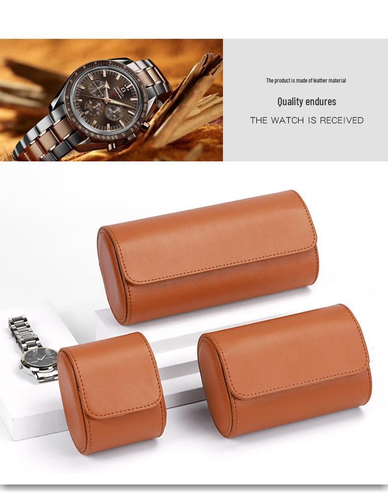 Etui de călătorie de înaltă calitate pentru ceasuri: Geantă Portabilă de Depozitare din Piele PU cu 1, 2 sau 3 Sloturi; Cutie Cadou Ceas de Lux.