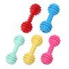 Dog Chew Toy Spiky Barbell Dog Toy with Built-in Bell to Relieve Boredom Interactive Teeth Cleaning Toy for Aggressive Chewers