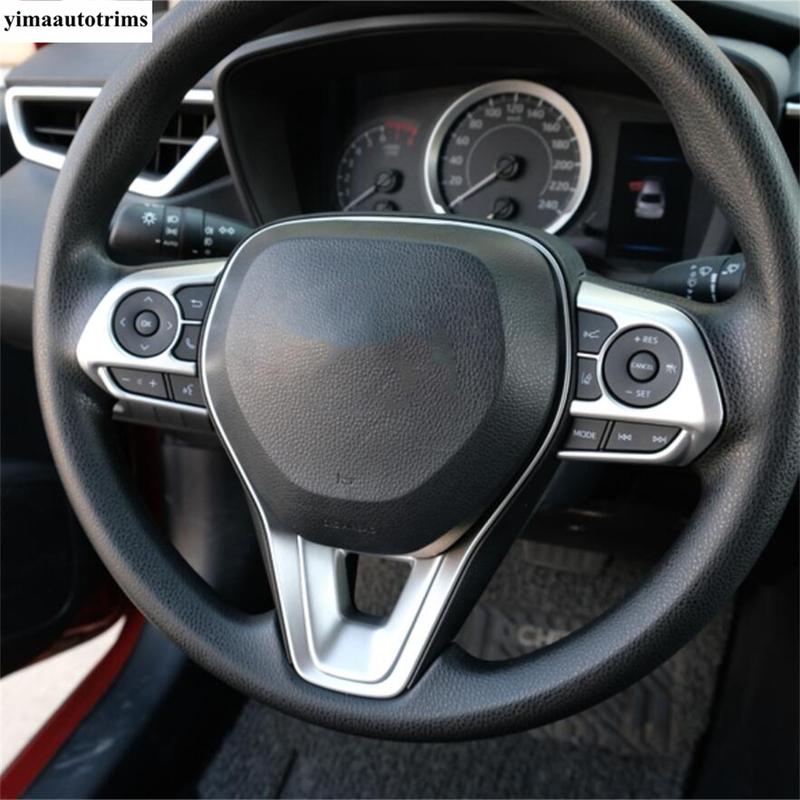 Car Steering Wheel Frame Cover Trim Matte Accessories Interior For Toyota RAV4 XA50 / Corolla E210 / Corolla Cross  - 2025