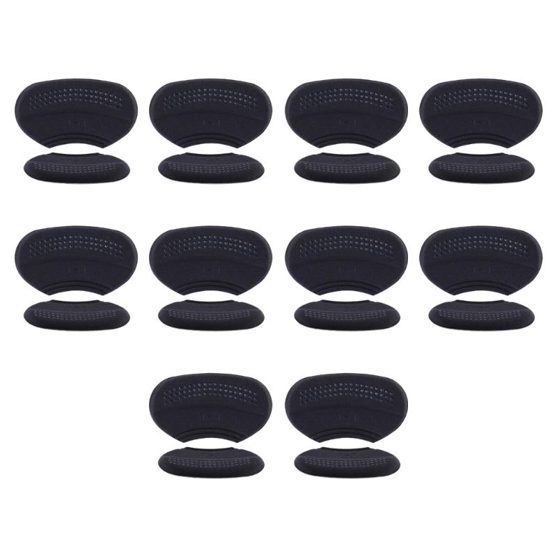 10 Pairs Adhesive Heel Cushions for Oversized Shoe Blisters Prevention Heel Grips Pad for Men Women Leather Shoe