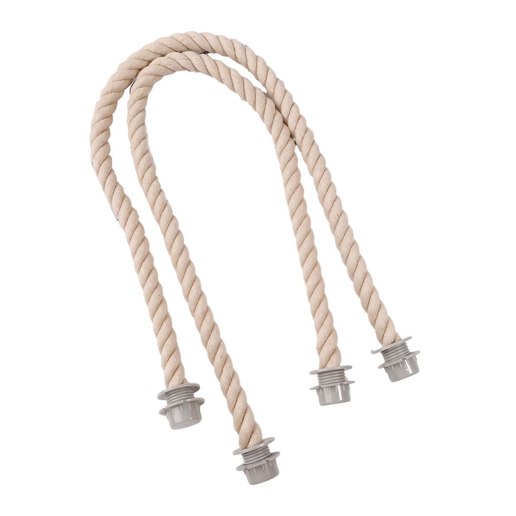 Rope Handle Replacements with Canvas Insert for Handbags Beach Bag Tote Canvas Handbag Purse Handles Replacement Straps