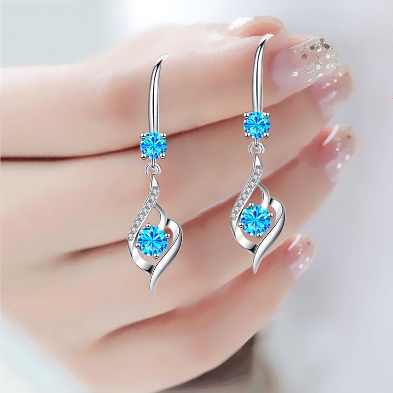New Style Earrings Female High Grade Feeling with Simple Earrings Long High-grade Temperament Ear Hook