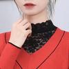Fake Collar Turtleneck Hollow Out Flower Embroidery Detachable Shirt Design Clothing Accessories Breathable Lady Shirt Lace False Collar for Daily