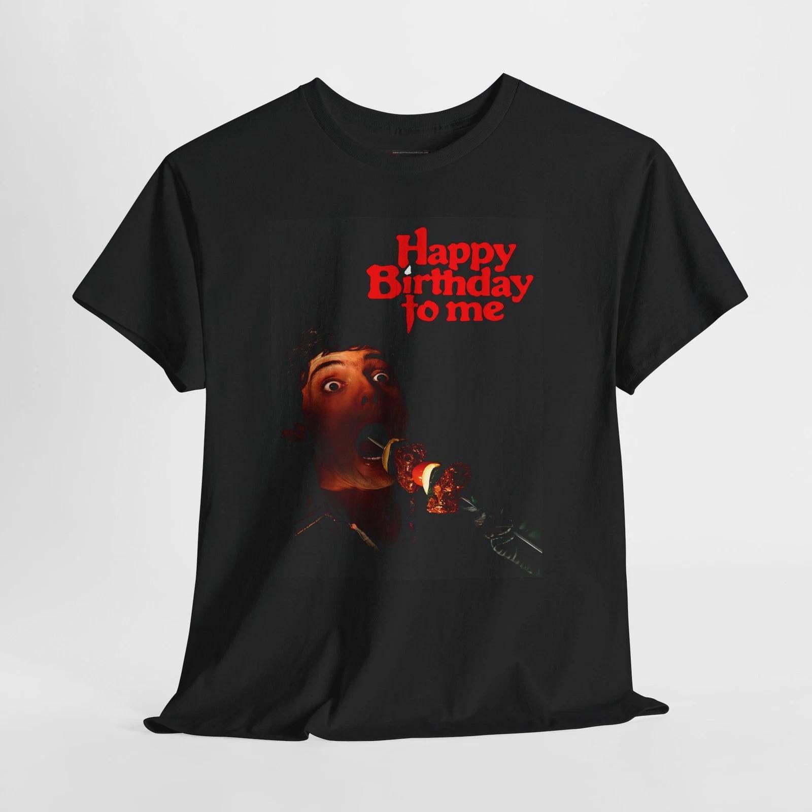 Happy Birthday to Me 1981 Retro Movie Poster Horror Unisex Graphic T-Shirt M