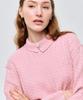 LESONNET Duke Cable Knit Pullover Pink