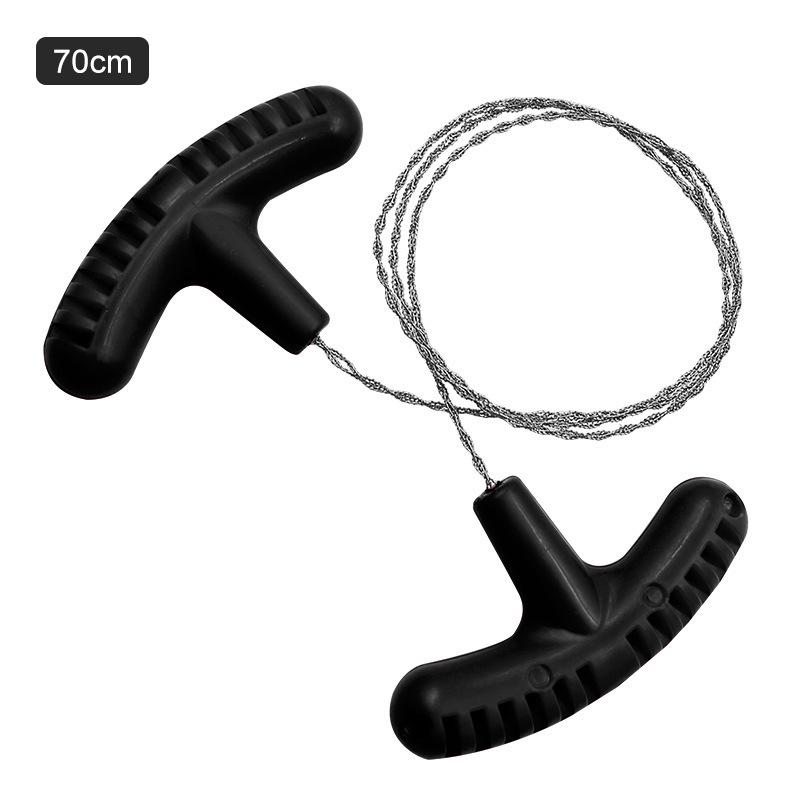 Stainless Steel Multi-Purpose Pocket Wire Saw for Outdoor Survival and Camping