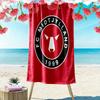 FC Midtjylland Logo Aufdruck Strandtuch, Großes Weiches Schnelltrocknendes Handtuch für Strand Camping Schwimmen