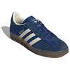 Adidas Gazelle Indoor Blue Pinstripe Satin Women Sneakers Victory-Blue Night-Indigo Cream-White JS1410