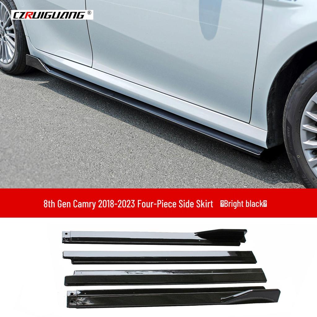 18-20 Gen 8 Camry Front Lip, Side Skirts, Rear & Top Spoilers, Louvers