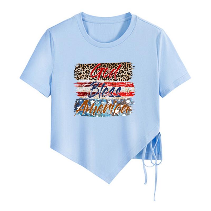 Letter Patches God Bless America T-Shirt Parches Ropa Heat Press Appliqued Diy Hoodies Clothes Stickers Diy Accessories Patch