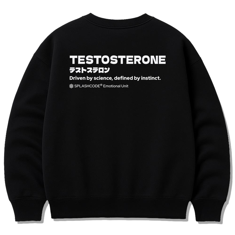 Seupeullaesikodeu Heavy Crew Neck Sweatshirt Black - Teto (Testosterone)