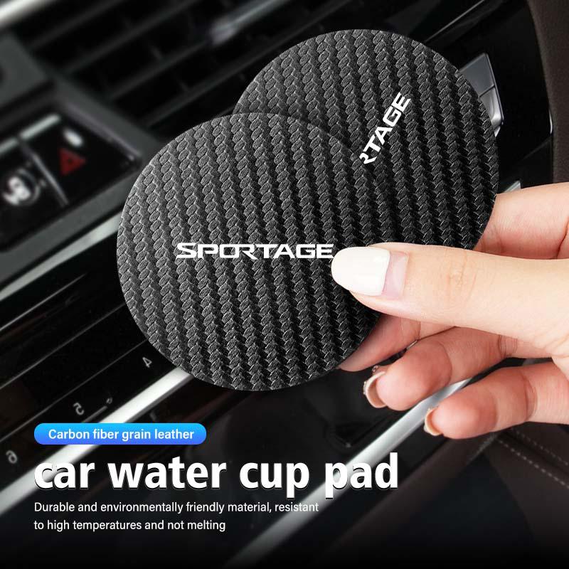 For KIA Car Coaster Water Cup Bottle Holder Anti-slip Pad Mat Silica Pad Sportage Ceed Sorento Niro Cadenza Proceed Sephia xzlhg22