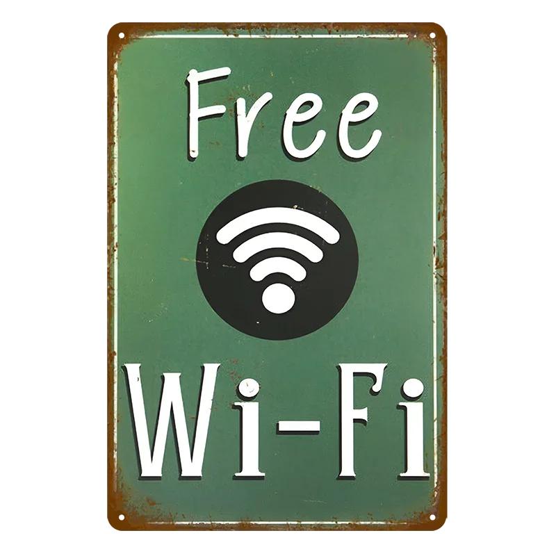 Vintage Toilet Sign Funny Metal Tin Sign Plaque WC Lavatory Toilettes Wall Art Bar Club Bathroom Restroom Toilet Wall Decoration