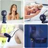 Portable USB Rechargeable Handheld Fan with LED Display