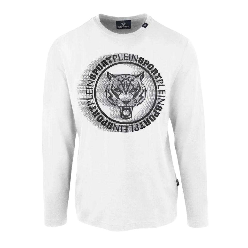 Plein Sport Mens Scribble Logo Long-Sleeved T-Shirt