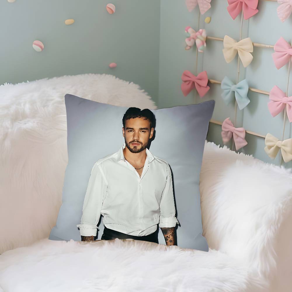 Povlak na polštář L-Liam Payne Potah na polštář Měkký Roztomilý Povlak na dekorační polštář Do Auta Pohovky Povlak na polštář Polyester Se zipem